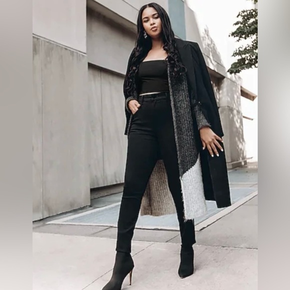 Express NWT Color Block Duster Cardigan Size Small - Picture 3 of 11